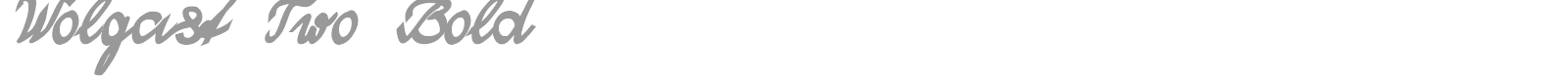 Wolgast Two font preview